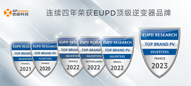 荣誉加码！昱能科技连续四年蝉联EUPD“顶级逆变器品牌”